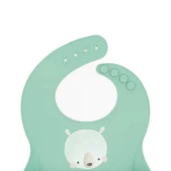 Bavaglino con tasca in silicone - Orso Munchy