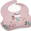 Bavaglino con tasca in silicone - Unicorno Sparkly