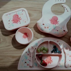 Bavaglino con tasca in silicone - Polpo Slurpy