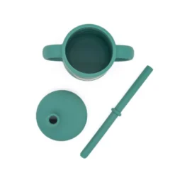 Bicchiere con cannuccia in silicone - Volpe Crunchy