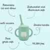 Bicchiere con cannuccia in silicone - Orso Munchy