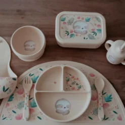 Bicchiere con cannuccia in silicone - Bradipo Gnawy