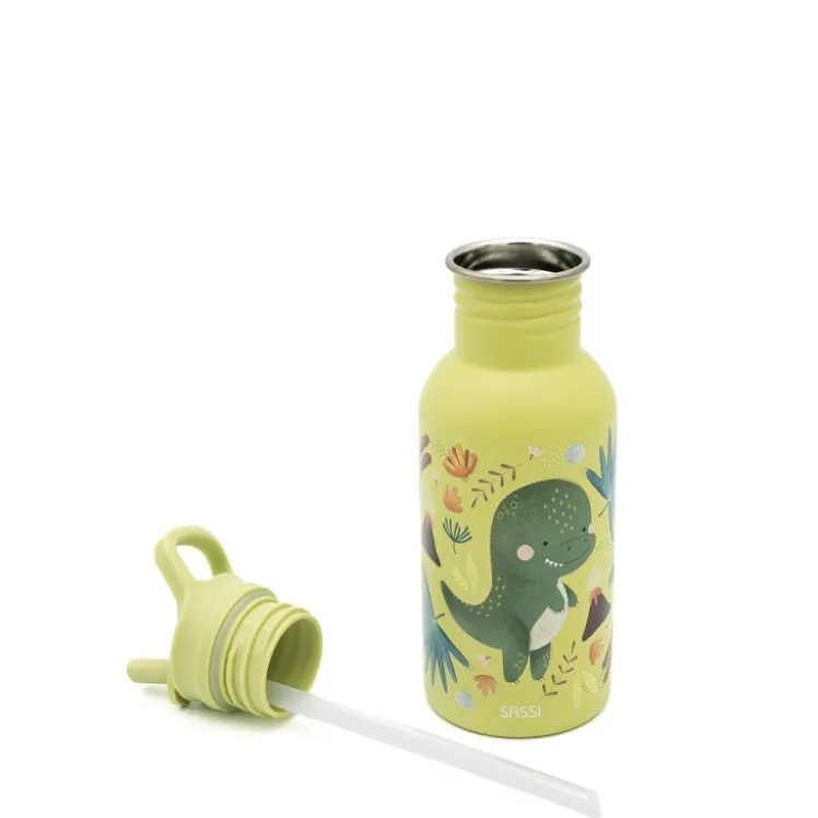 Borraccia in acciaio inox da 500 ml - Dinosauro Cracky