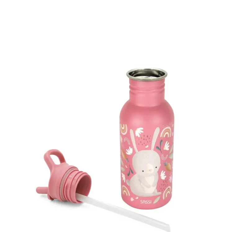 Borraccia in acciaio inox da 500 ml - Coniglietta Fluffy