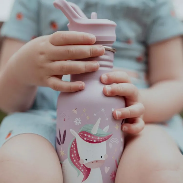 Borraccia in acciaio inox da 500 ml - Unicorno Sparkly
