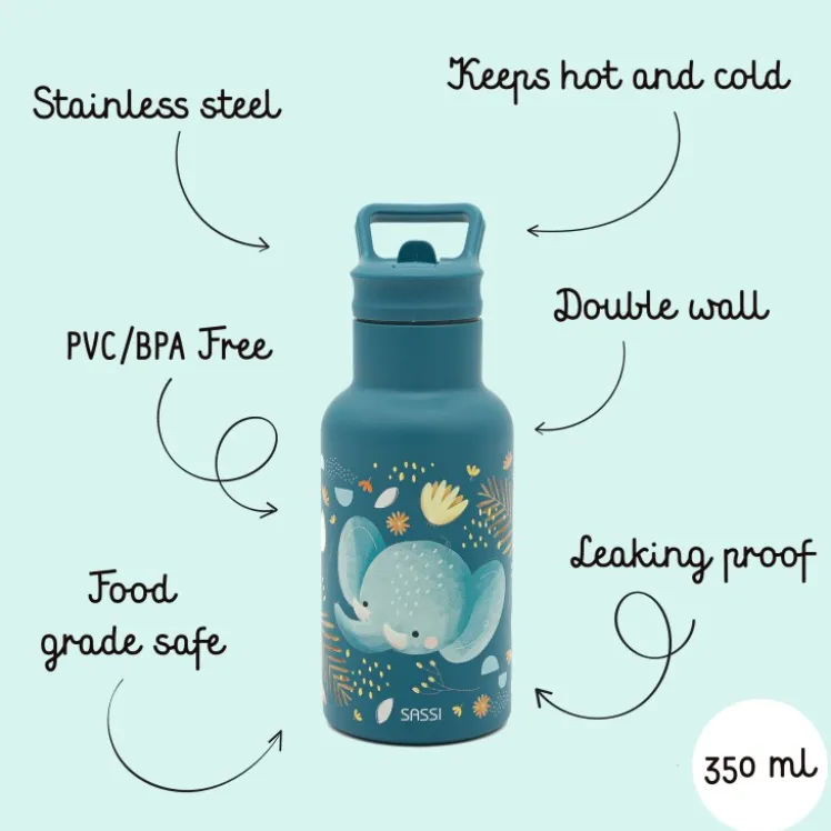 Borraccia termica in acciaio inox da 350 ml - Elefante Chewy