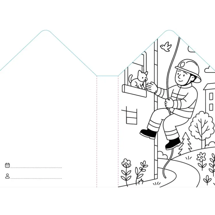Colouring Books. Pompieri