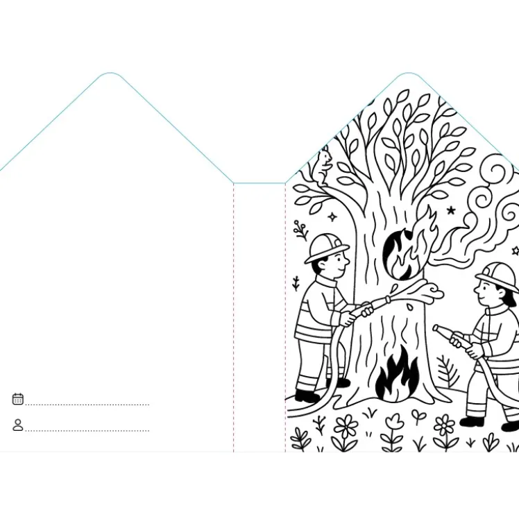 Colouring Books. Pompieri