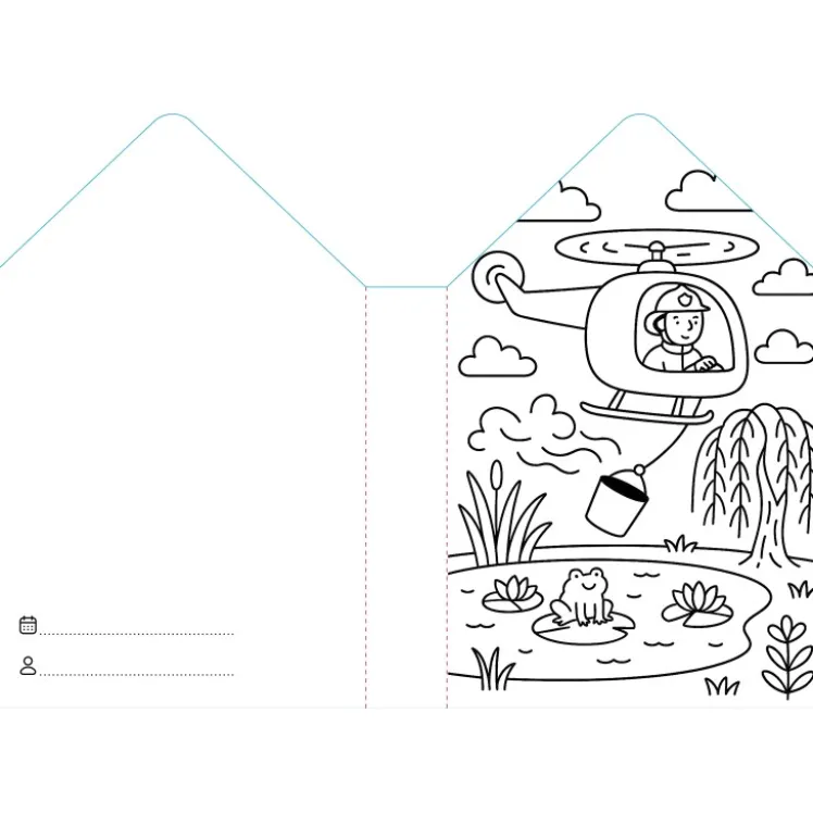 Colouring Books. Pompieri