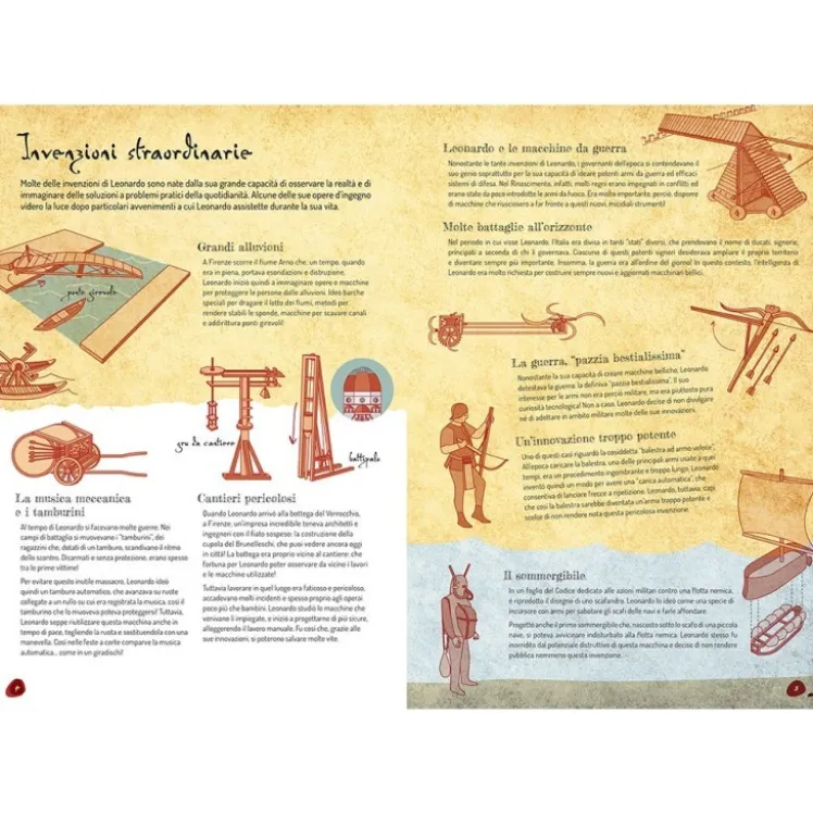 Le macchine di Leonardo da Vinci. La catapulta e la balestra
