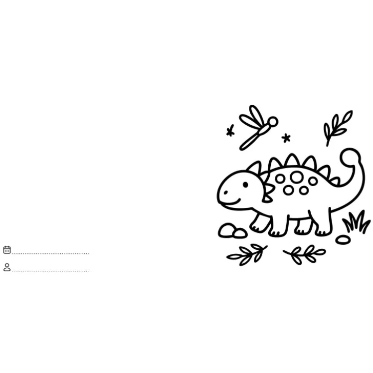 Let's Colour. Dinosauri
