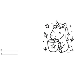 Let's colour. Unicorni