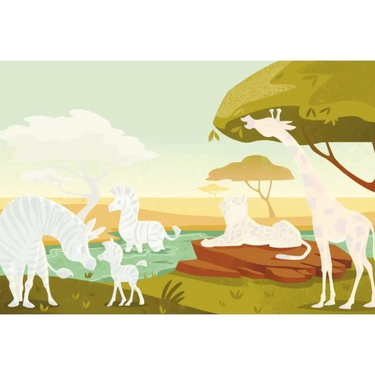 Libera i colori della savana