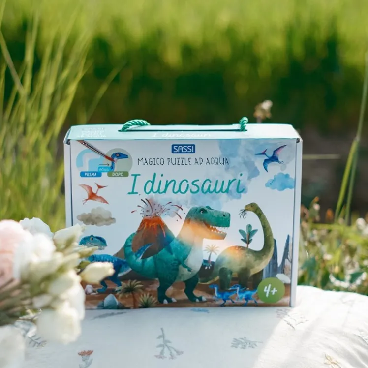 Magico puzzle ad acqua. I dinosauri