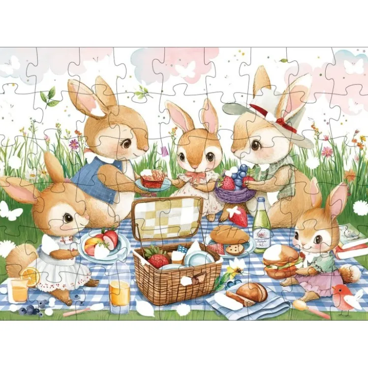 Magico puzzle ad acqua. Il picnic