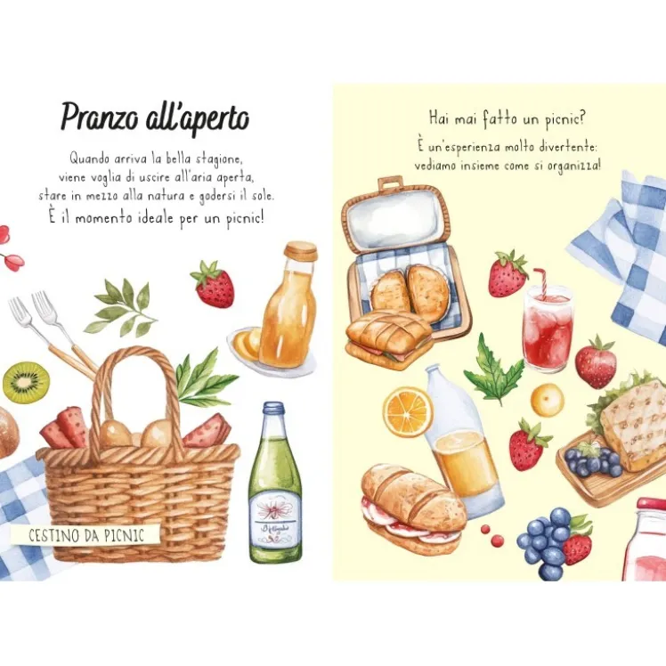 Magico puzzle ad acqua. Il picnic