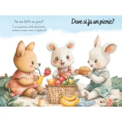 Magico puzzle ad acqua. Il picnic