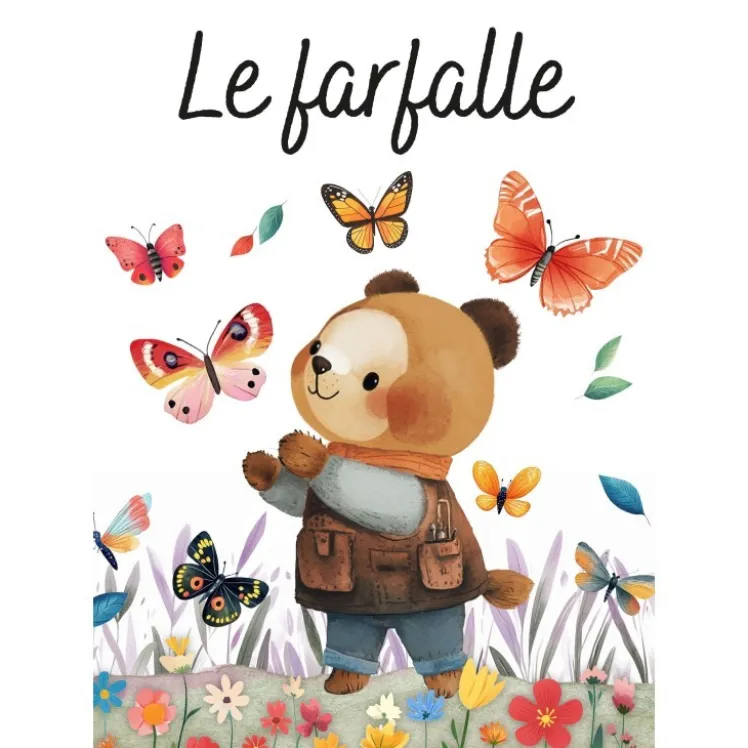 Magico puzzle ad acqua. Le farfalle