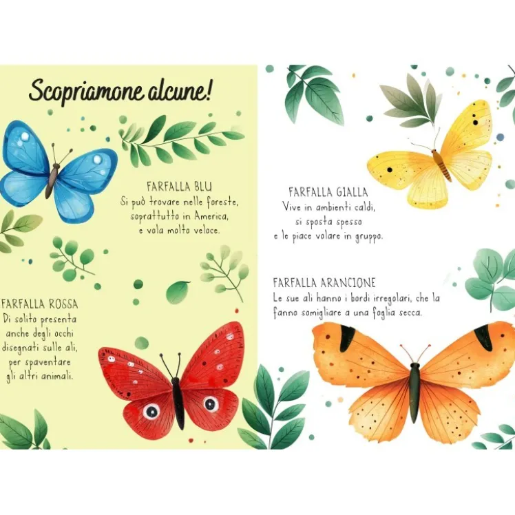 Magico puzzle ad acqua. Le farfalle