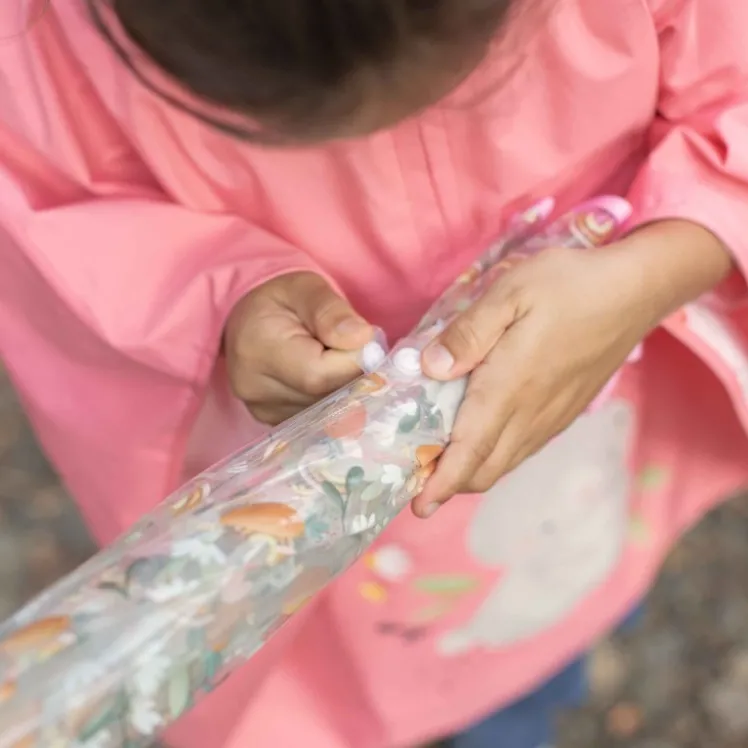 Ombrello trasparente per bambini - Coniglietta Fluffy