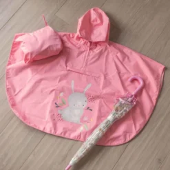 Ombrello trasparente per bambini - Coniglietta Fluffy