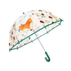 Ombrello trasparente per bambini - Volpe Crunchy
