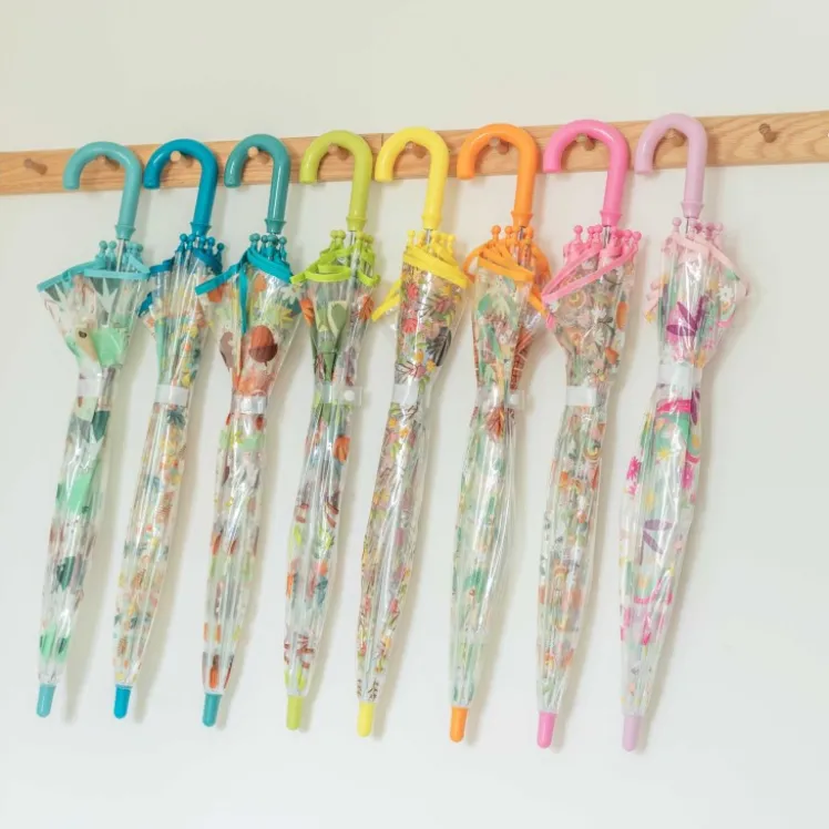 Ombrello trasparente per bambini - Volpe Crunchy