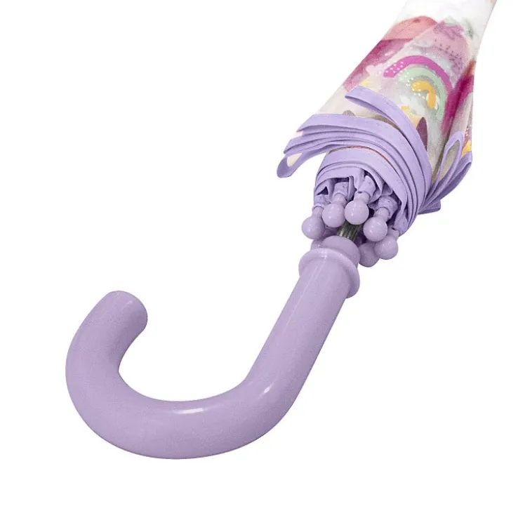 Ombrello trasparente per bambini - Unicorno Sparkly