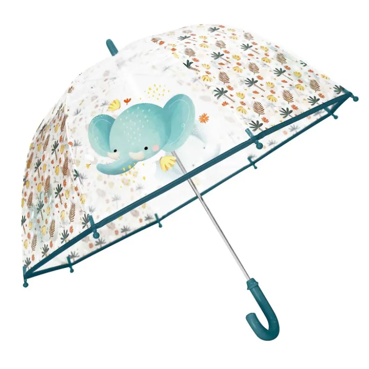 Ombrello trasparente per bambini - Elefante Chewy