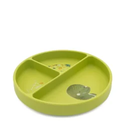Piatto con ventosa in silicone - Dinosauro Cracky