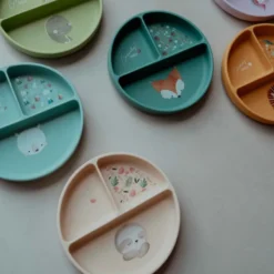 Piatto con ventosa in silicone - Bradipo Gnawy