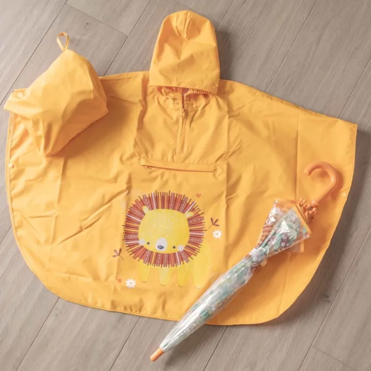 Poncho impermeabile per bambini - Leone Chompy