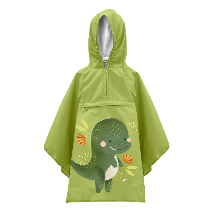 Poncho impermeabile per bambini - Dinosauro Cracky