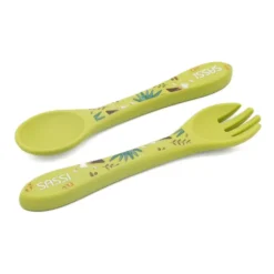Posate in silicone - Dinosauro Cracky