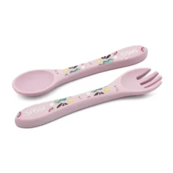 Posate in silicone - Unicorno Sparkly