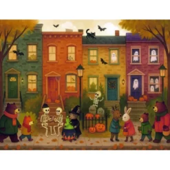 Puzzle Day & Night. Halloween
