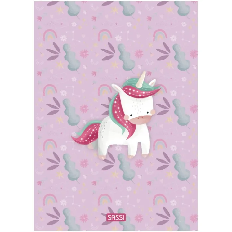 Quaderno A4 - Unicorno Sparkly