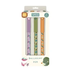 Set Penne a Sfera – Unicorno, Dinosauro e Leone