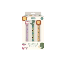Set Penne Gel Cancellabili – Dinosauro, Unicorno e Leone