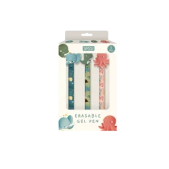Set Penne Gel Cancellabili – Elefante, Dinosauro e Polpo