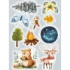 Sticker e attività. Il campeggio