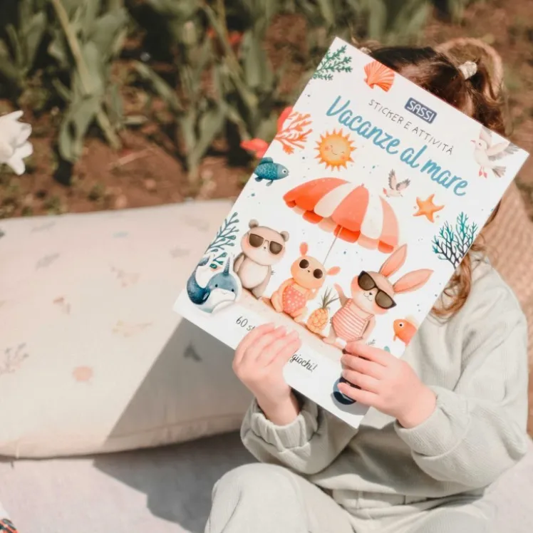 Sticker e attività. Vacanze al mare