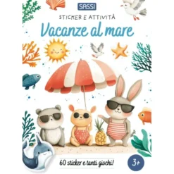 Sticker e attività. Vacanze al mare
