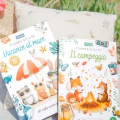 Sticker e attività. Vacanze al mare