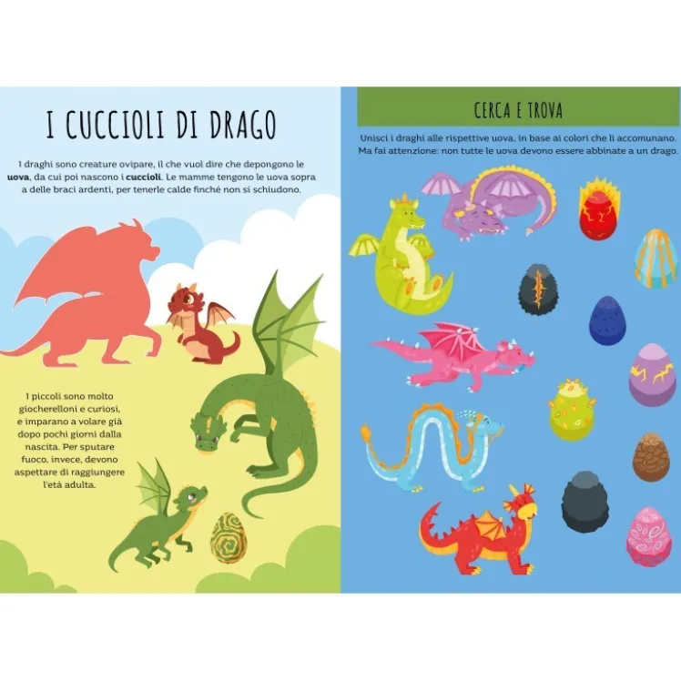 Stickers e attività. Draghi