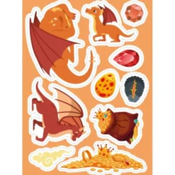 Stickers e attività. Draghi