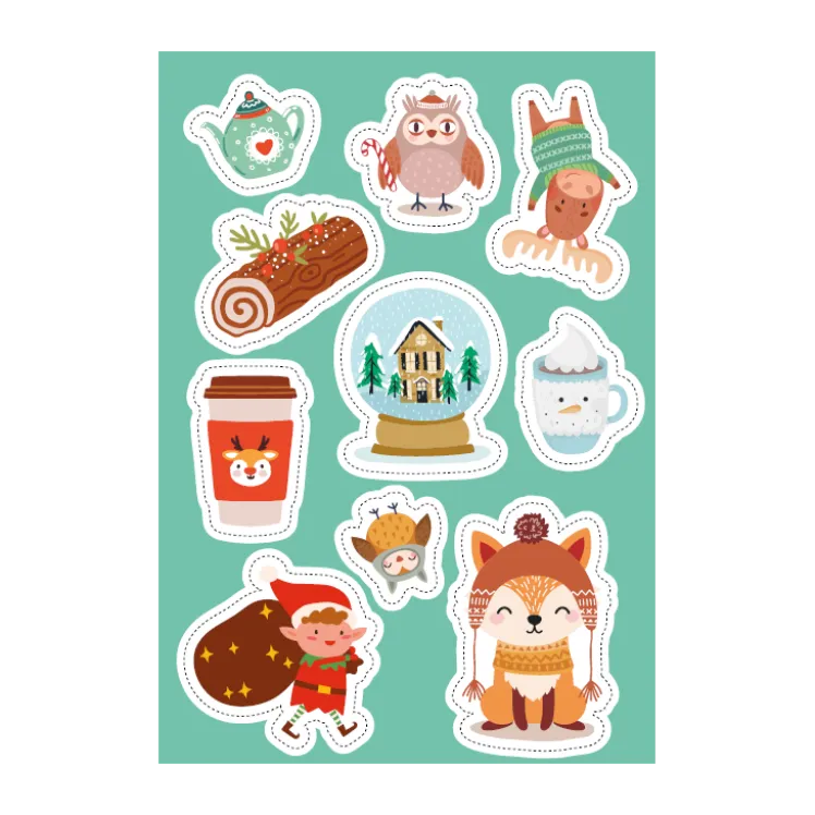 Stickers e attività. Il Natale