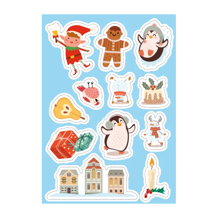 Stickers e attività. Il Natale