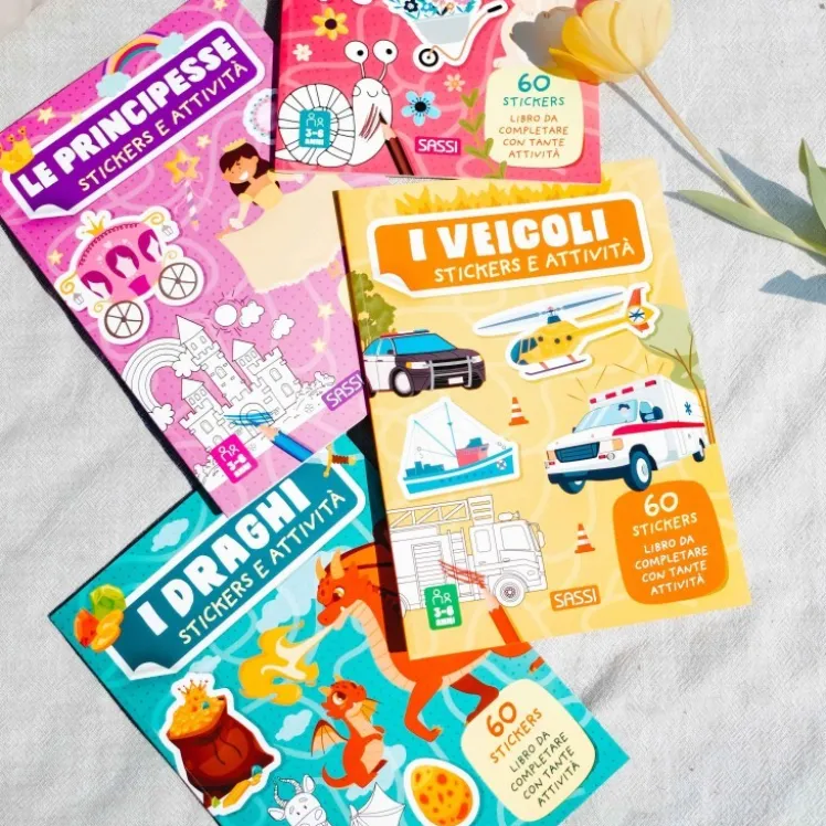 Stickers e attività. Principesse