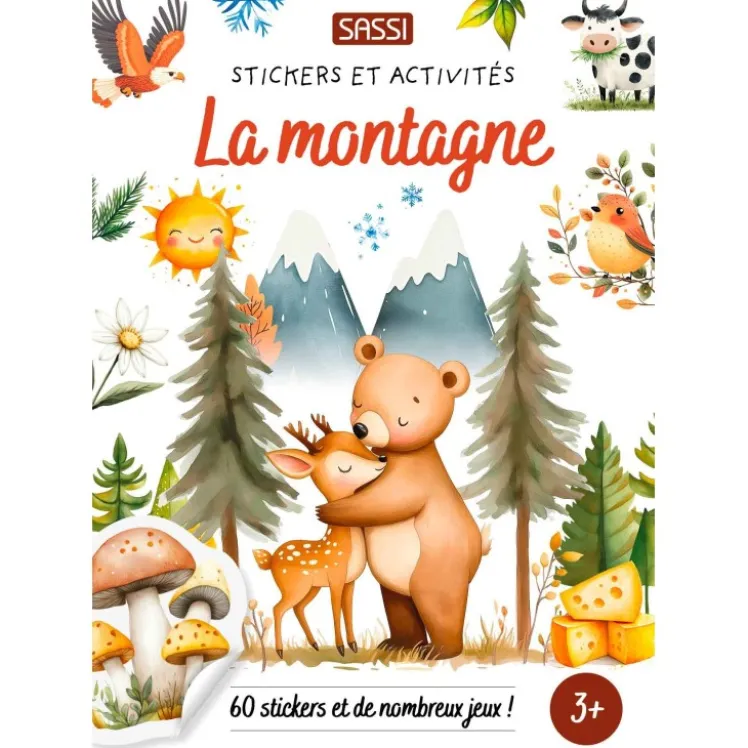 Stickers et activités. La montagne